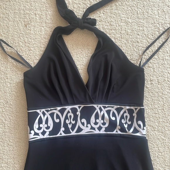 Tie-Neck Open-Back Maxi Dress - Picture 2 of 14